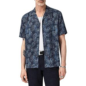 John Varvatos Men's Dan Camp Collar Shirt $53