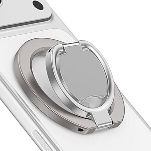 MagSafe Magnetic Phone Grip Holder w/ 360° Rotation (Silver) $4.49 + Free Shipping w/ Prime or on $35+