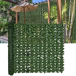 DOPGIB Artificial Ivy Plants Privacy Fence Screen: 60" x 140" (58.5 Sqft) $21.03