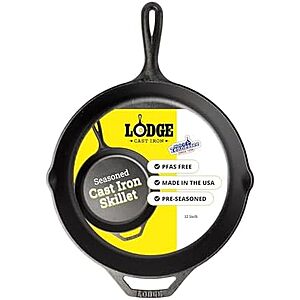 $23.99* | 12" Lodge Seasoned Cast Iron Skillet at Amazon