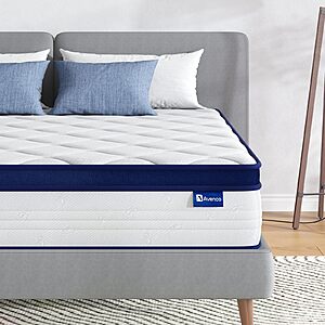 Avenco King Size Mattress, 12 Inch King Mattresses in a Box, Hybrid Spring Mattresses with Comfort Foam and Pocket Coils for Pressure Relief & Motion Isolation $169.99