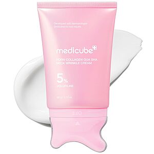 medicube PDRN Collagen Gua Sha Neck Wrinkle Cream - Firming, Contour Care $22.9