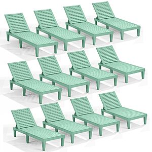 Nestl Lounge Chair Outdoor, Tanning Chair, Chaise Lounge Outdoor Set of 12 $737.94