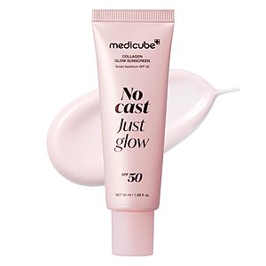 medicube Sunscreen No Cast Just Glow Collagen, SPF 50 $13