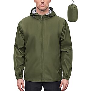 Men's COOFANDY Rain Jacket (Various Sizes and Colors) $12.49 + Free Shipping w/Prime or $35+