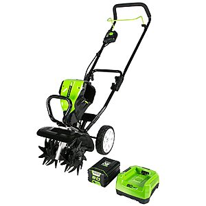 Greenworks Pro 80V 10 inch Cultivator with 2Ah Battery and Charger, TL80L210, Black And Green $289.99