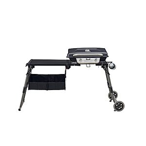 Cuisinart Prep ‘N Go Folding Gas Grill, Portable Stand-Up Propane Grill with Compact Fold and Storage Tote, $199