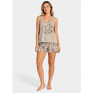 Shania Twain Women's Tank Top and Shorts Pajama Set, 2-Piece, Sizes XS-3XL - from $6.67