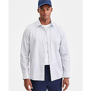 Alfani Men's Cotton Striped One-Pocket Regular-Fit Shirt (Ice Melt) $10.46 + Free Pickup at Macys or Free Shipping on $39+