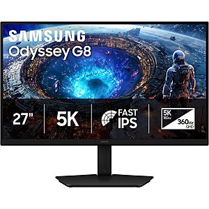 [Samsung EPP/EDU] 27" Odyssey G80HF 5K 180Hz / QHD 360Hz Dual Mode IPS Gaming Monitor $450 + Free Shipping