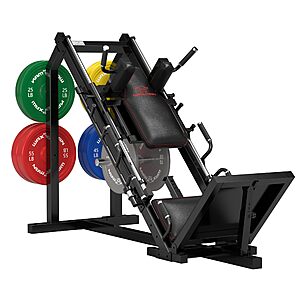 Waxman Leg Press Hack Squat Machine Combo, 2-in-1Leg Exercise Machine with Linear Bearing, Hamstring with 340lBS Color Plates $1258