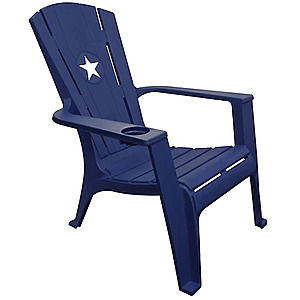 Leigh Country Big Country Adirondack Chair with Star, Navy Blue $12.49