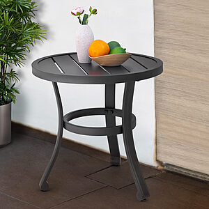 Nuu Garden Round Outdoor Bistro Table 19.69-in W x 19.69-in L Large $40.56