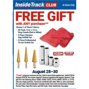 Harbor Freight ITC Free Item Weekend