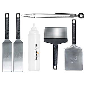 Blackstone Deluxe Stainless Steel Spatula Griddle Set, 6-Piece ( Other Blackstone Grill Sets On Sale ) $24.44