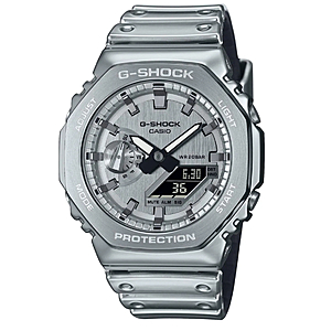 Casio® Analogue-Digital 'G-Shock G-Steel' Men's Watch GM-2100YM-8AER $216