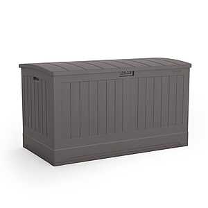 Suncast 58 in. W X 32 in. D Gray Plastic Deck Box 200 gal, $149.99, Ace Hardware