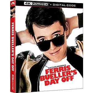 $9.99* | Ferris Bueller's Day Off (4K Ultra HD + Digital) at Amazon