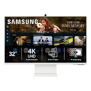 32" Samsung 4K 60Hz VA Tizen Smart TV & Monitor w/ 65W USB-C $230 + Free Shipping