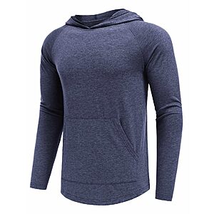 [Lightning Deal ] PINSPARK Men's Lightweight Workout Hoodie Sweatshirt $5.99