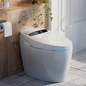 BCANHOME Smart Bidet Toilet with Auto Open/Close Lid, Soft-Closing Heat Seat, Tankless Auto Flush $419.99