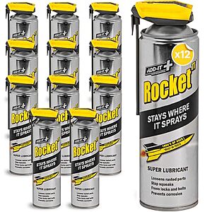 [NEW] $59.99 | 12-Pack 15.2-Oz Rocket TT Multi-Purpose Lubricant Spray at Amazon ($5 each)