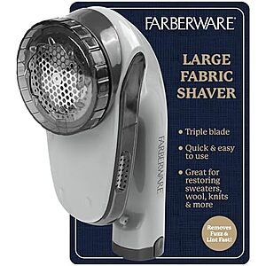 $7.53* | Farberware Triple Blade Fabric Shaver & Lint Remover (Charcoal) at Amazon