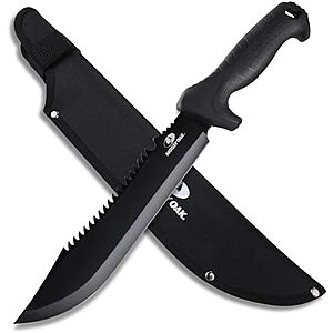 [Prime] $14.99* | Mossy Oak 16" Heavy Duty Machete w/ Saw & Sheath at Amazon