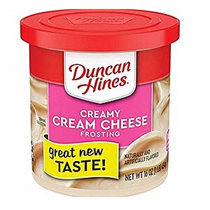 8-Pack 16-Oz Duncan Hines Creamy Cream Cheese Frosting $6.74 w/ S&S + Free Shipping w/ Prime or on $35+