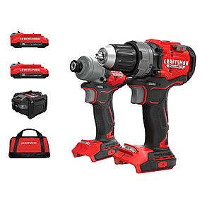 $99: CRAFTSMAN V20 RP 20-volt Max 2-Tool Brushless Power Tool Combo Kit with Soft Case (2-Batteries&Charger) | CMCK2530C2 at Lowe's