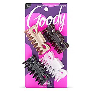 [SnS] $0.95 | 4-Count Goody Classics Medium Hair Claw Clips at Amazon