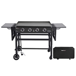 Royal Gourmet 35 in. 4-Burner Propane Gas Grill Griddle with Cover, Flat Top, Black, $259.99, FS, Home Depot $259.96