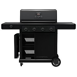 Charbroil Pro Series with Amplifire Infrared Technology 4-Burner Propane Gas Grill Cabinet with Side Burner, Black - 463281024 $511.99