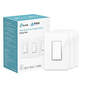 Prime Card Holders - Kasa Smart Light Switch, Single Pole, Need Neutral Wire, HS200P3 - WIFI 3 pack - $24.74 AC $32.99