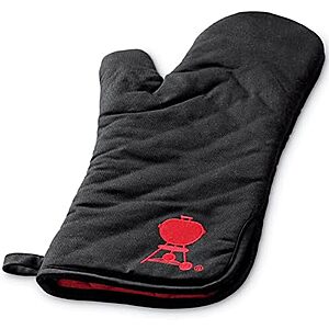 $7.98* | Weber BBQ Grill Mitt w/ Red Kettle Embroidery (Black) at Amazon