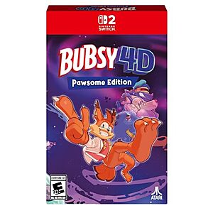 [YMMV, AC] $34.99 | Bubsy 4D - Pawsome Edition (Nintendo Switch 2) at Amazon