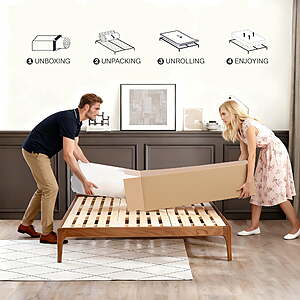 $199.50-250 FS Walmart by gunugu 14 inch Queen or King Hybrid Mattress in a Box, Cooling Gel Memory Foam Mattress with Individually Wrapped Pocket Coils, Medium Firm