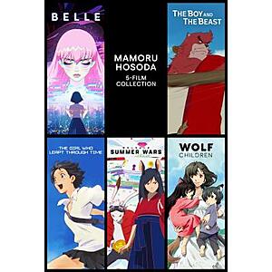 Mamoru Hosoda 5-Film Anime Collection (4K UHD Digital Films) $9.99 via AppleTV