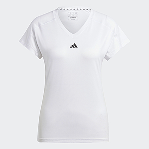 adidas women AEROREADY Train Essentials Minimal Branding V-Neck Tee $7.5 + Free Shipping