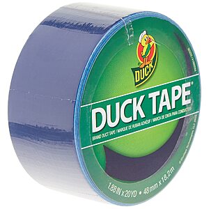 Duck Brand 1304959 Color Duct Tape, Single Roll, Blue $3.50 + Free S&H w/ Prime or $35+