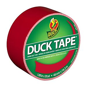 $3.50 | 20-Yard Duck Color Duct Tape (Red) at Amazon