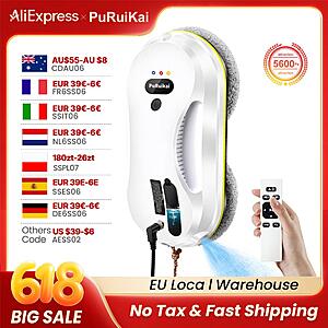 PuRuiKai Window Cleaning Robot 5600Pa Automatic Spray Mop PRK-309 $51 + Free Shipping