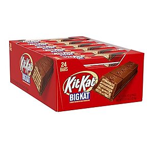 [SnS] $13.56 | 24-Pack 1.5-Oz Kit Kat BIG KAT Milk Chocolate Wafer Candy Bars at Amazon (56.5￠ each)