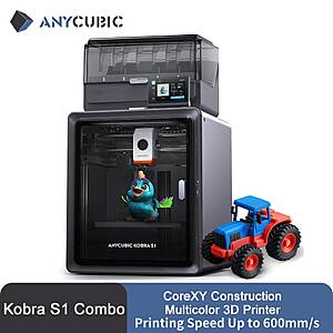 Anycubic Kobra S1 Combo 3D Printer 600mm/s CoreXY Multi-Color $308 + Free S/H