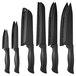 Walmart – NULAS 6-Pc Kitchen Knife Set w/ Covers - $10.01 w/ $10 Coupon $49.99