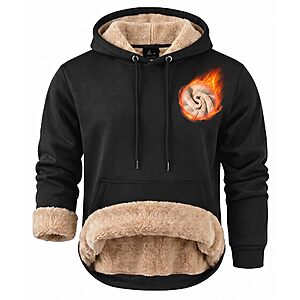 Amazon – ZITY Men's Sherpa-Lined Pullover Hoodie - $19.99 w/ Code