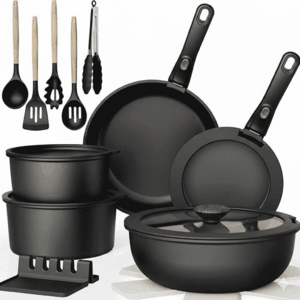 Walmart – NULAS 21-Pc Nonstick Cookware Set w/ Detachable Handles - $48.99