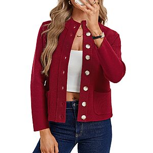 GRACE KARIN Women Fall Chunky Knit Cardigan Sweater $14.99