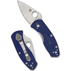 Spyderco Value Folder Knife Super Sale (Blue FRN, Lightweight) $45.99