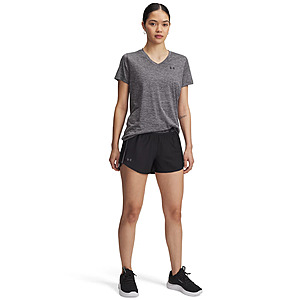 Under Armour Women's UA Tech Play Up Training Shorts (Black, Sizes: XS-XL) $12 + Free Store Pickup at Macy's or Free Shipping on $39+